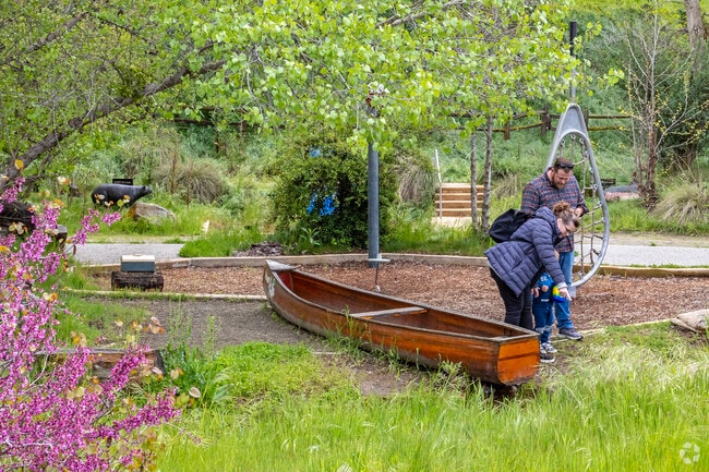 There are kids activity areas at the Friant Interactive Nature Site.