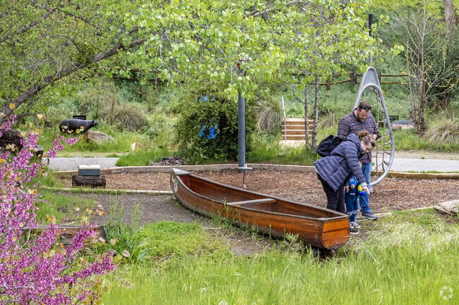 There are kids activity areas at the Friant Interactive Nature Site.