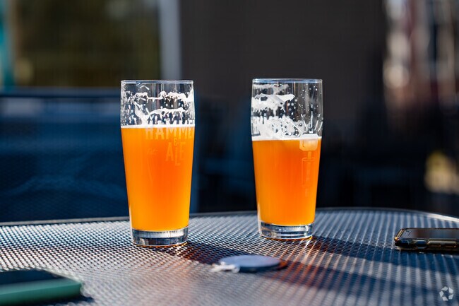 Stop by Hammer and Ale for a beer or a bourbon and enjoy a sunny day on the patio.