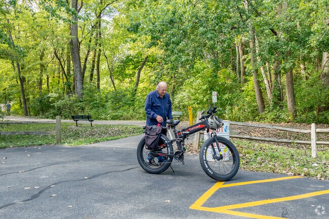 Residents love to use the bike trail along Steven's Creek at Greendell Park.