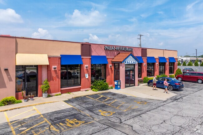 Biwers Woods is near the Pallas Restaurant, which offers Greek dishes.