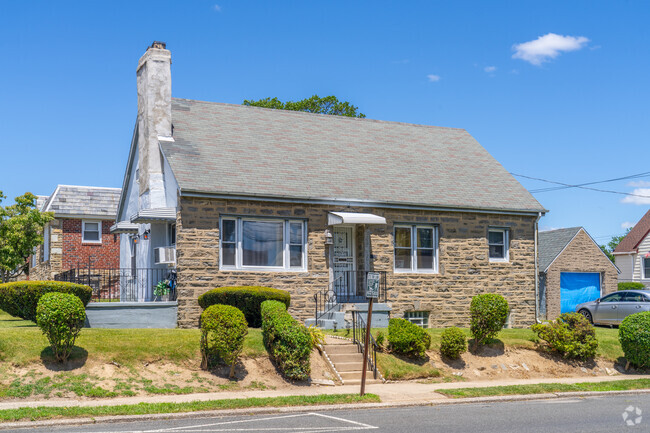 Cape Cod style single family homes offer more privacy than the row homes in Cedarbrook.