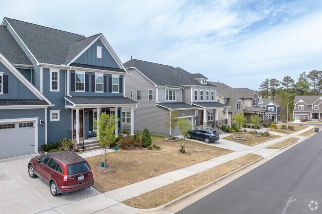 Many homes in Carpenter are new traditional-style homes.