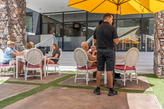 In a sleek setting with pops of color, Eight4Nine offers refined New American cuisine.