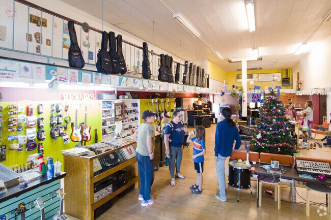 Residents in West Lompoc take music lessons at Certain Sparks Music.