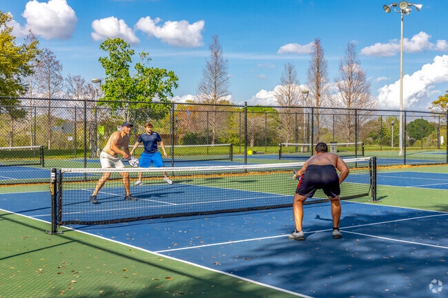 Enjoy some pickle ball at Walter fuller park.