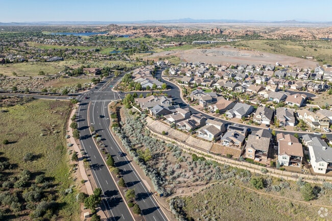 Prescott Lakes is mainly new constriction homes, with older homes in the area.