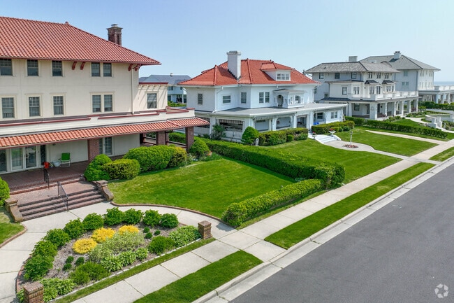 Find a variety of home styles on Allenhurst's quiet streets leading up to the shoreline.