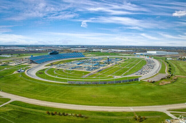 The Chicagoland Speedway is just south of Mt Zion.