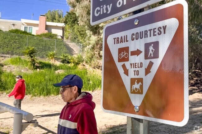 Hikers love the long City of Fullerton Trail loop that runs through West Coyote Hills Tree Park.
