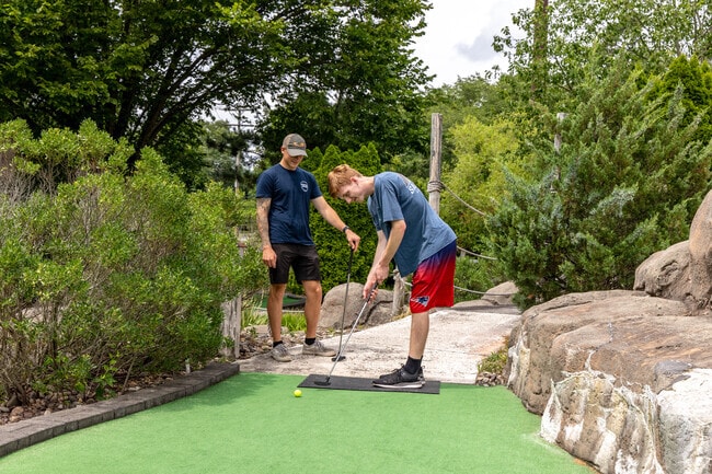 Mini-golf near North Hanover at Manchester Family Golf Center makes for easy family fun.