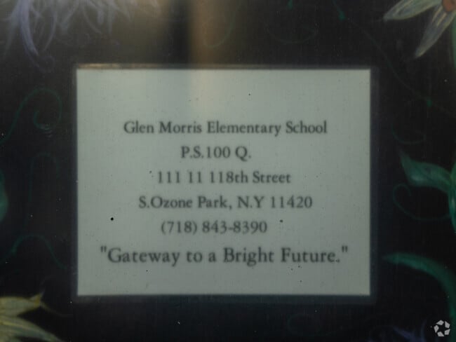 PS 100 Glen Morris is a Gateway to a Bright Future.