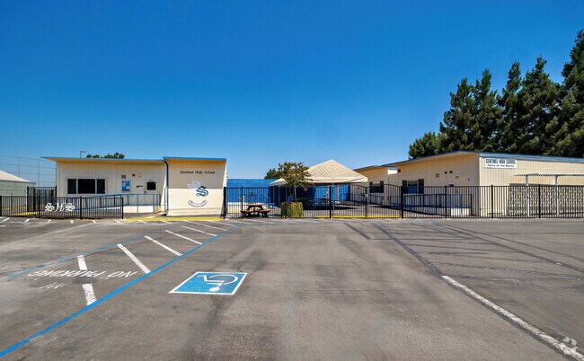 Sentinel High School East Stanislaus Modesto offers classes across several buildings.