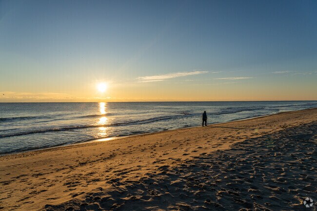 The sun rises on a new day over Bethany Beach not far from Delmar.