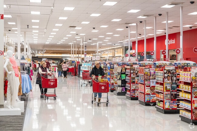 You can find big box stores like Target at Brookside Marketplace in Brookside Glen.