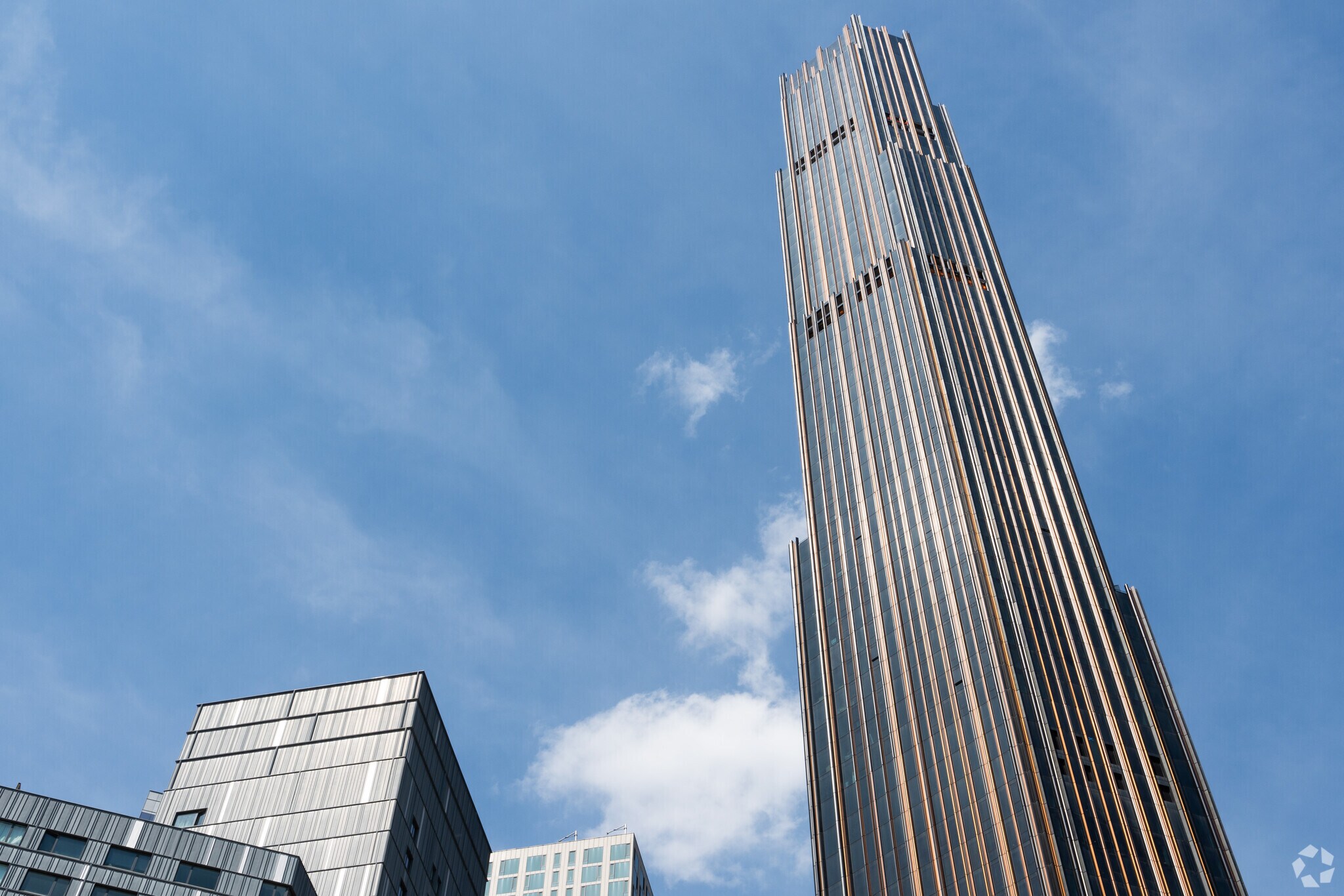 Brooklyn Tower soars above Downtown Brooklyn, a testament to modern architecture