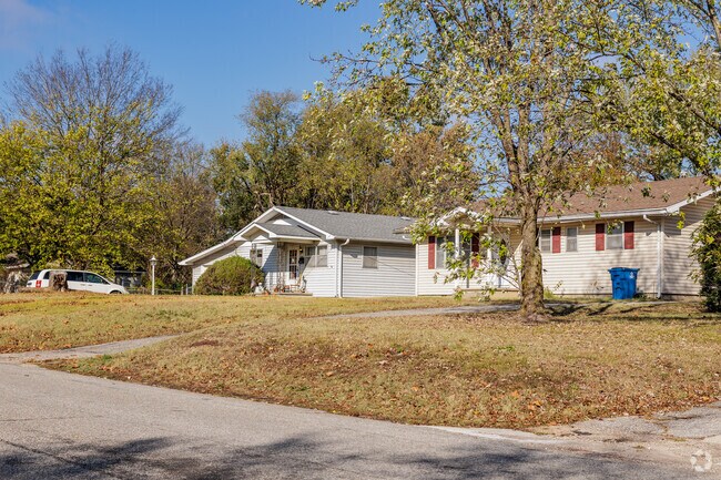 Mature trees shade many Hatten neighborhood homes.