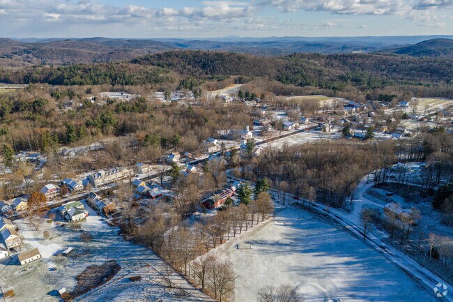 The rolling hills of Western Massachusetts are exemplary around Ashfield.
