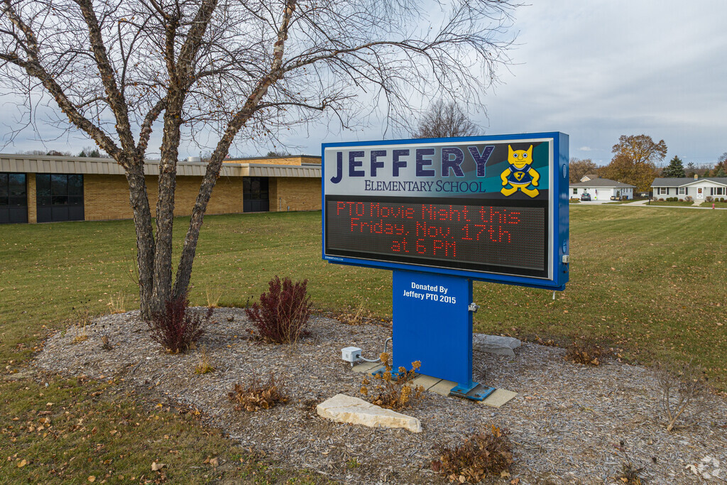 Jeffery Elementary is a public school serving 279 Pre-K to 5th grade students in Kenosha, WI.