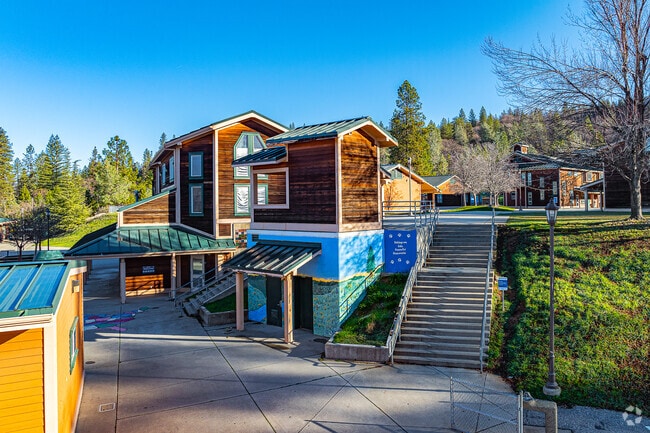 Uniquely painted walls of Colfax Elementary School keep things fresh.