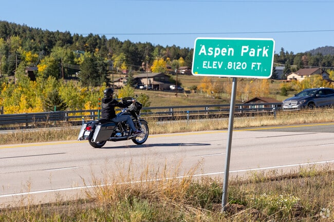 The drive to Aspen Park is beautiful.