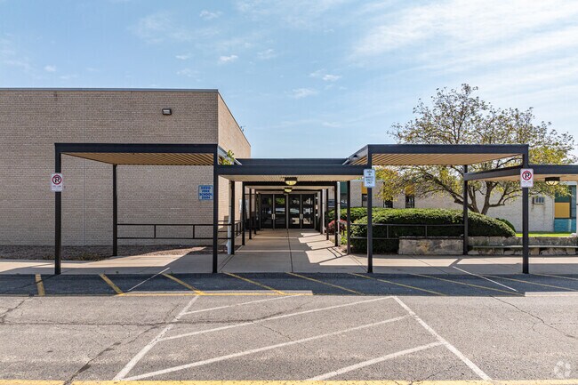 West Ridge Elementary School provides education for about 390 students.