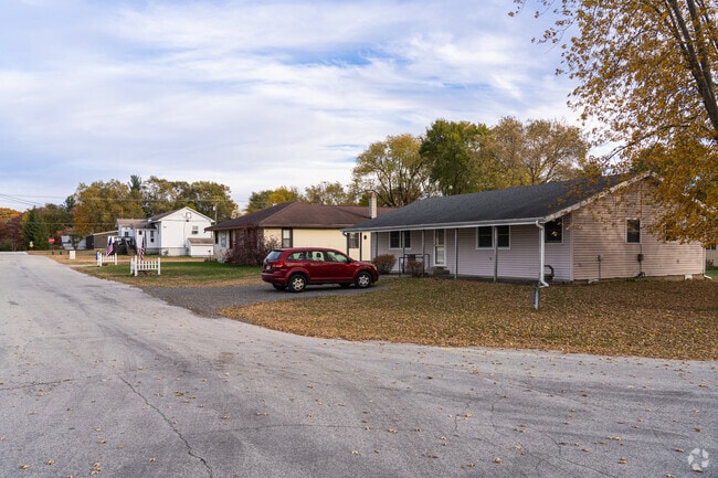 Row of homes along quiet streets in Lake Village.