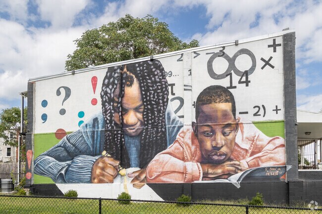 Mosher is home to a variety of inspirational murals.