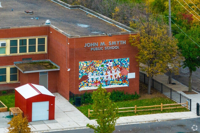 Smyth J Elementary School is a historic building in Little Italy.