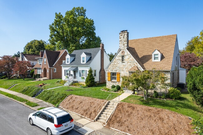 Many single family homes in York are built on elevated plots of land.