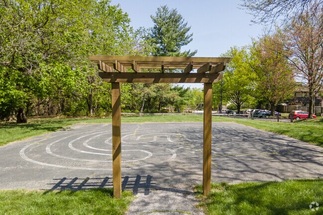 The 7-circuit meditation labyrinth is a distinctive attraction in Baltimore’s Coldspring neighborhood.