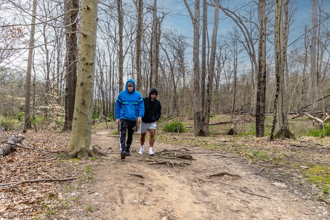 Visitors can wander the meandering trail of Washington Valley Park.