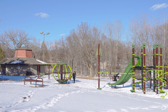 Fred Sims Park has a playground for families to enjoy.