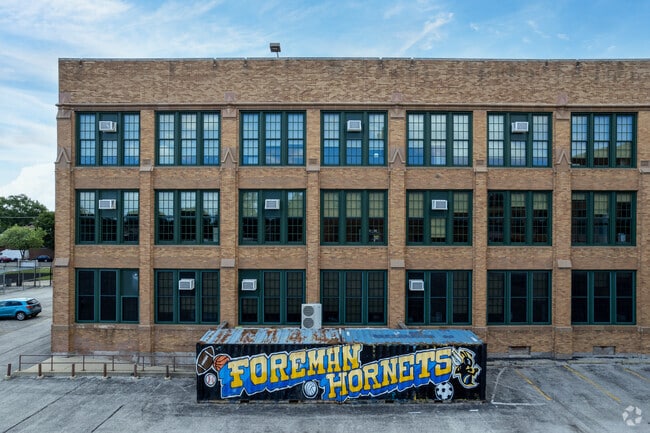 Spirited mural at Foreman College and Career Academy