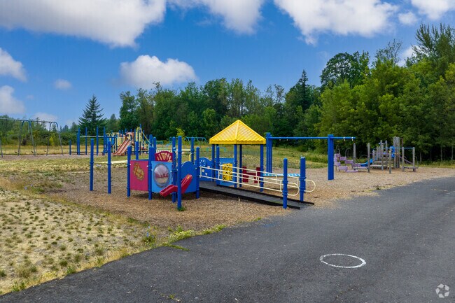 Kids can play on the playground at Woodland Elementary on NE Glisan St in Fairview.