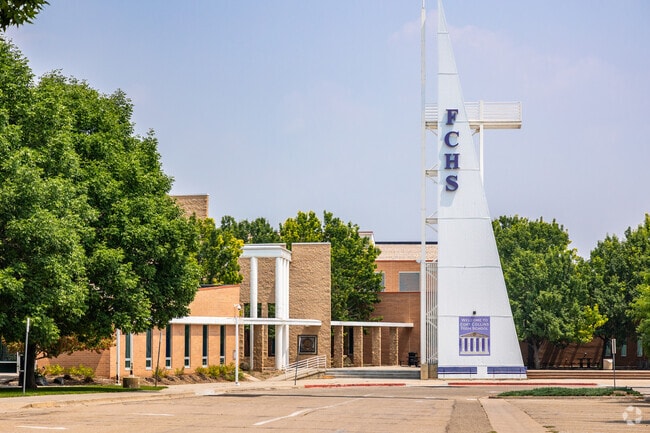 Fort Collins High School has a large modern campus and draws Timnath students.