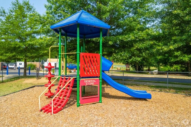 A smaller children's playground at Albert Einstein Academy.