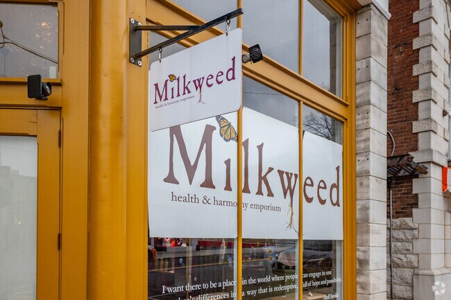 Milkweed Health and Harmony Emporium offers goods from local artisans.