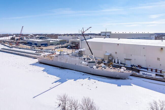 Fincantieri Marinette Marine plays a large part of both Menominee's and Marinette economy.
