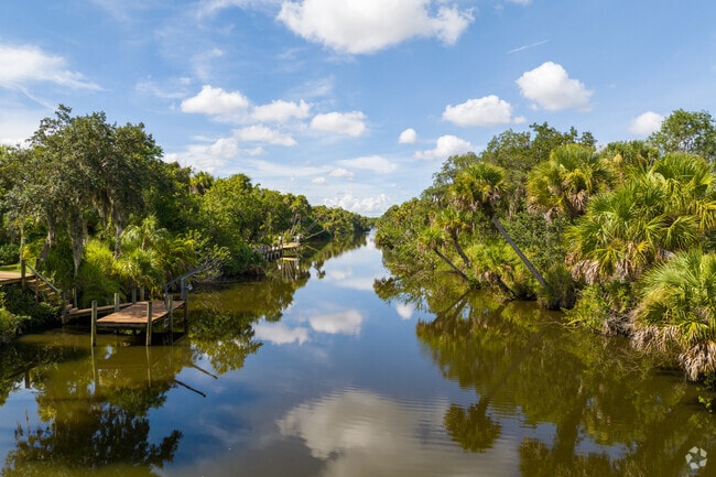 The St. Lucie River runs through the center of White City past White City Park.