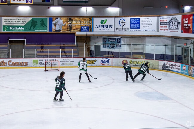 Take in a hockey game at the North Woods Credit Union Arena at Pine Valley Recreation Area.