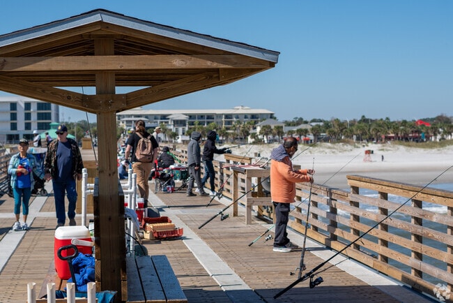 Residents of Hodges can travel to the Jax Beach Pier to fish and surf.