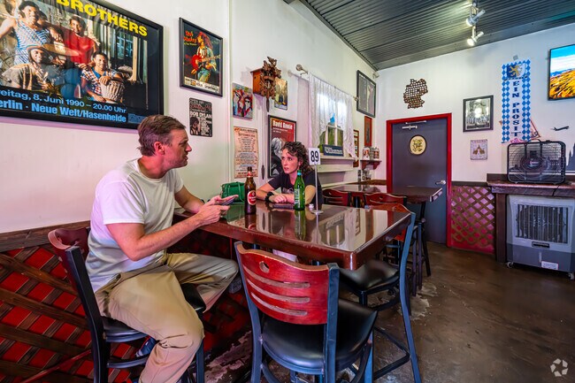 Bratz Y'all! Bistro is a traditional German beer garden in the Bywater.