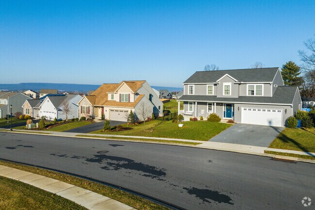 Single family homes line the streets of Tulpehocken.