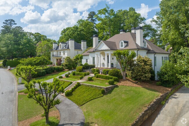 Many homes in Margaret Mitchell boast meticulous landscaping and classic Southern architecture, creating a picturesque and prestigious feel throughout the community.
