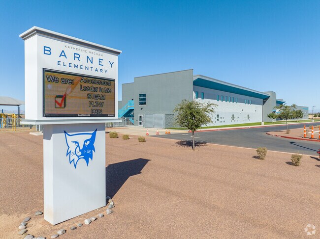 Katherine Mecham Barney Elementary serves students in grades K-12 in Queen Creek.