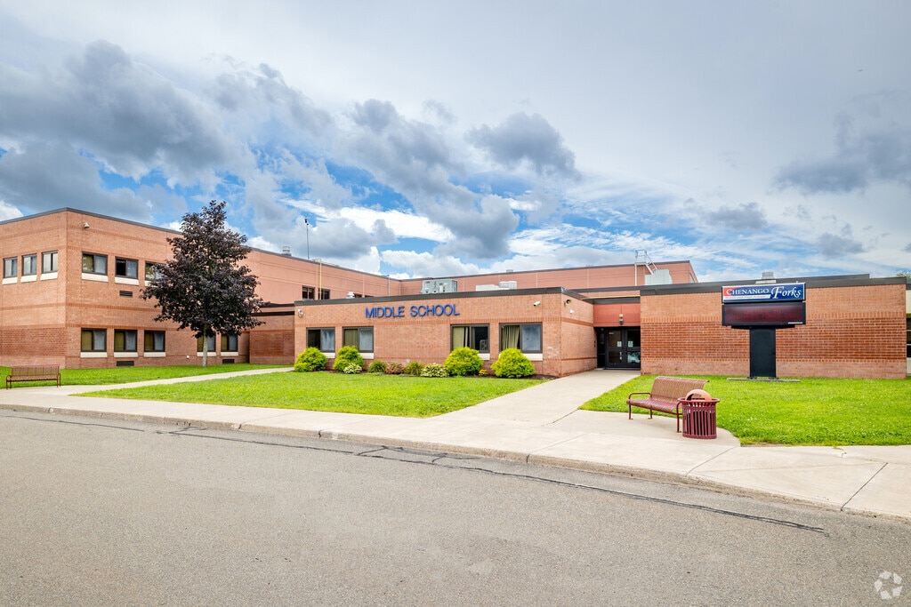 Chenango Forks Middle School shares the same property with Chenango Forks High School.