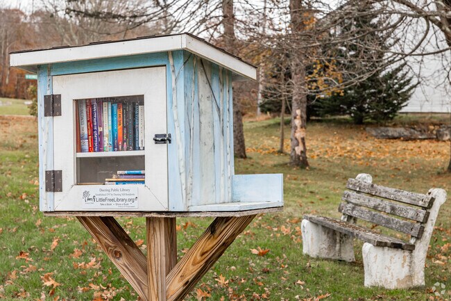 Take a book, leave a book at the Deering little free library.