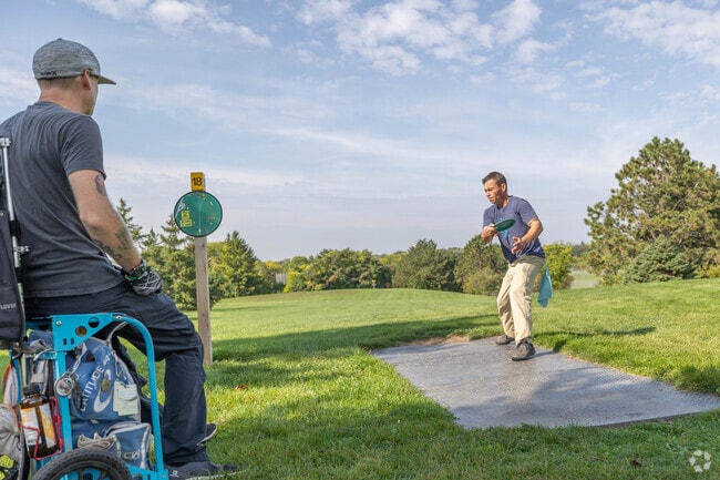 Madison Park's disc golf and sports fields are minutes from St. Aemilian's.