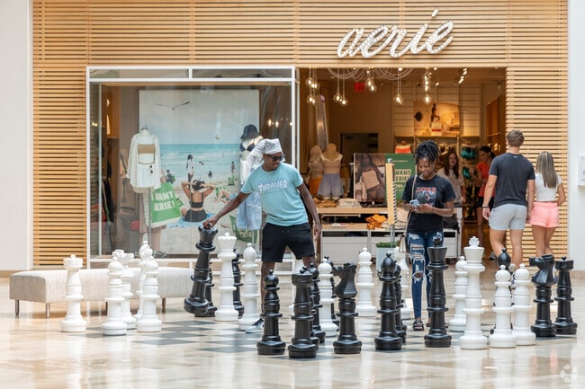 Play a game of life-size chess at Mall St. Matthews.